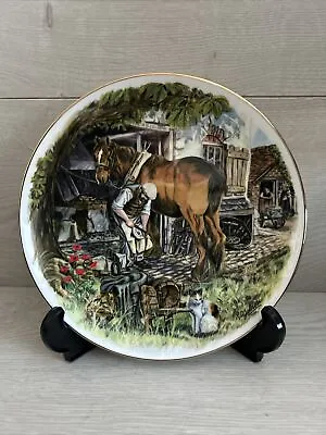 Buy Royal Vale Vintage Collectors Plate  The Farrier  Bone China Made In England • 5.99£