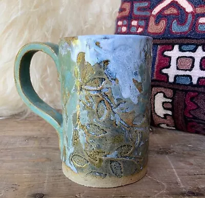 Buy Vintage Studio Pottery Mug Handmade Signed Peter G Drip Glaze Beautiful Large • 16.99£