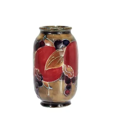 Buy Antique Miniature Moorcroft Pottery Pomegranate Vase With Mottled Yellow Ground • 709.92£