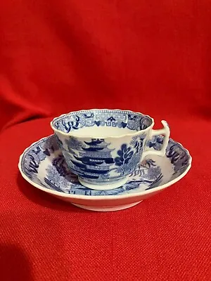 Buy C 1811 Miles Mason  Broseley  Chinoiserie Tea Duo, London Shaped Cup Set #2 • 101.38£