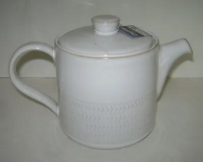 Buy NEW DENBY NATURAL CANVAS TEAPOT COFFEE POT With LID / COVER POTTERY STONEWARE • 180.25£