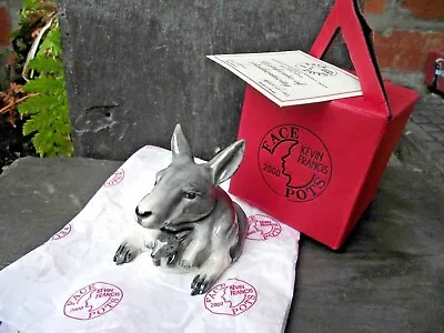 Buy Rare Kevin Francis Face Pot Trinket Box Jill & Jodie Grey Kangaroo With Joey  • 40£