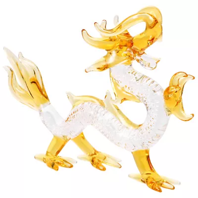 Buy  Glass Dragon Crystal Ornaments Chinese Figurine Year Of The Statue • 17.99£