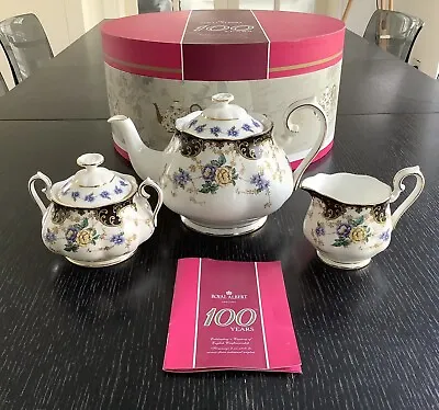 Buy Royal Albert Celebrating 100 Years  Teapot Sucrier Milk Jug Duchess 1910 • 135£