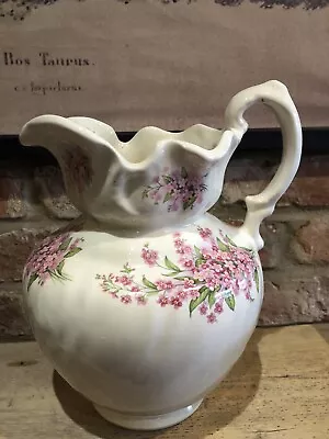 Buy Antique Ironstone Forget Me Not Water Jug Farmhouse Cottage Display • 55£