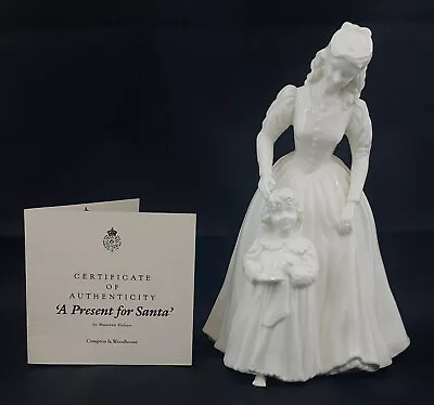 Buy Royal Worcester Figurine A Present For Santa Ltd Ed - Broken Glass • 55£
