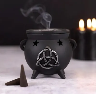 Buy Triquetra Cauldron Incense Cone Holder • 9.95£