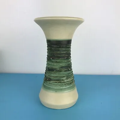 Buy Vintage Knights Tintagel Studio Pottery Green Textured Vase Hgt 14 Cm  Excel Con • 12.99£