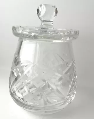Buy Vintage Lead Crystal Jam/honey Jar • 6£