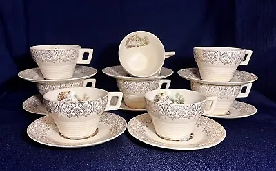 Buy VINTAGE TRIUMPH LIMOGES A-50 CHINA - D'OR IT S284 22k GOLD -8 CUPS & SAUCERS • 72.39£