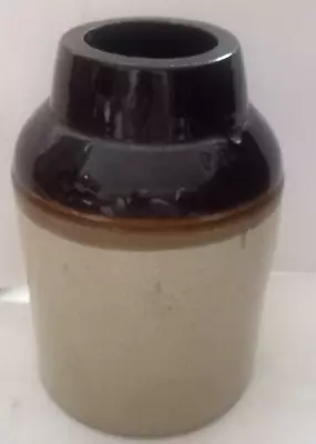 Buy Primitive Antique 9  Old Crock Stoneware Jug Wire Handle Food Canning Jar No Lid • 14.03£