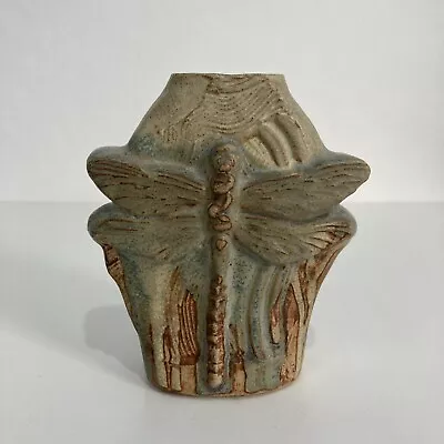 Buy Bernard Rooke Studio Pottery Signed Dragonfly Vase Mid Century Vintage • 49.99£