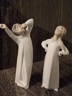 Buy Lladro Boy And Girl In Nightgown • 20£