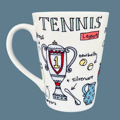 Buy Marks & Spencer M & S Tennis Wimbledon Themed Fine China Mug • 9.99£