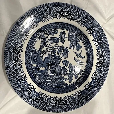 Buy Vintage Churchill Blue Willow 6” Porcelain Dessert  Plate Staffordshire England • 8.67£