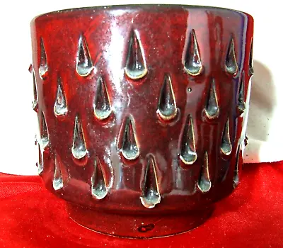 Buy Aldo Londi Bitossi Italy Ceramic Dark Cherry Pot Holder Fratelli Fanciullaci • 45£