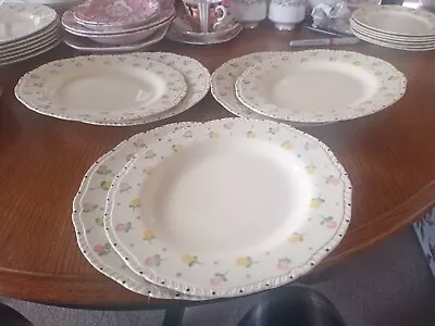 Buy 6 X Pottery Ridgways Hand Painted Bedford Ware. Dainty Floral. Salad/Lunch Plate • 60£