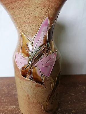 Buy Vintage Mid-Century Retro Vallauris St Palais Floral Design Organic Style Vase • 15.17£