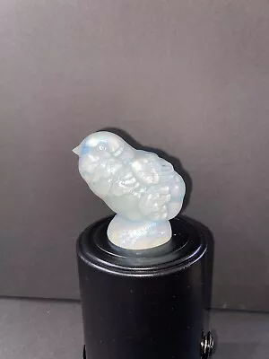 Buy Sabino Opalescent Glass Bird Model Poussin L’Inquiet Worried Chick. Signed • 187.30£