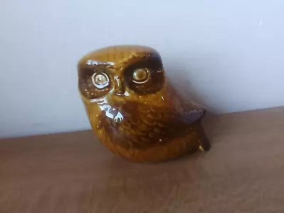 Buy SZEILER Pottery Ceramic Brown Owl Money Box Made In England W/ Stopper Vintage  • 9.99£