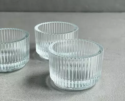 Buy MINI GLASS CANDLE HOLDERS | Glass Pots | Stylish Design | Tea Light Holder | Eco • 1.50£