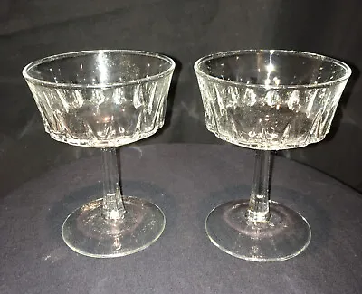 Buy 2 Champagne Coupes Glass French Bar Wine Party Boat Cup Bowl Pudding Ice Cream • 19.50£