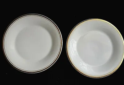 Buy ROYAL DOULTON BONE CHINA White + 2 Gold Bands 6⅝ Inch Side Plates X2 (8 Avail) • 10.99£