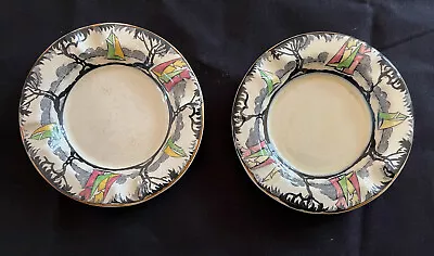 Buy Vintage Art Deco Bursley Ware Pair Of Ashtrays In Excellent Condition • 20£