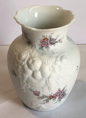Buy Vintage Kaiser Germany 4  Rosalie White Porcelain Bud Vase Floral Pattern Gift • 15.86£