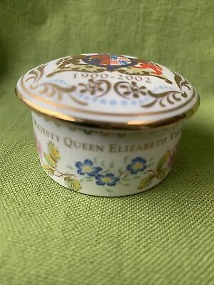 Buy The Royal Collection Fine Bone China, Queen Elizabeth Queen Mother Trinket Box • 6.99£