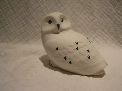 Buy **isle Of Arran Pottery **snowy Owl Ornament** .white+matt Glaze.base Label.g/c/ • 8.65£