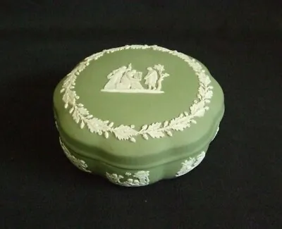 Buy Wedgewood Trinket Box In Green Jasperware • 10£