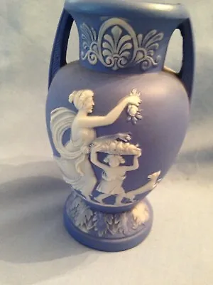 Buy Antique Blue And White ? Wedgwood Jasper Ware Vase Unmarked • 10£