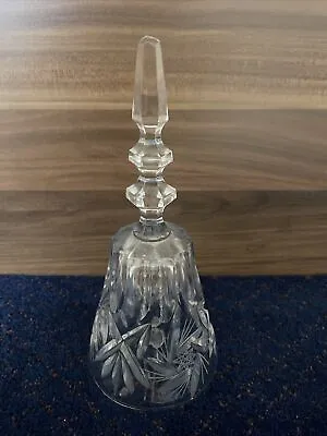 Buy Vintage Lead Crystal Cut Glass Hand Bell • 3£