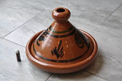 Buy Authentic Large Hand Crafted Painted Made Moroccan Tagine Ceramic Pottery Dish • 15.90£