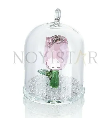 Buy K9 Crystal Pink Tulip Flower Figurine Ornament In Glass Dome Gift - NOYISTAR • 25£