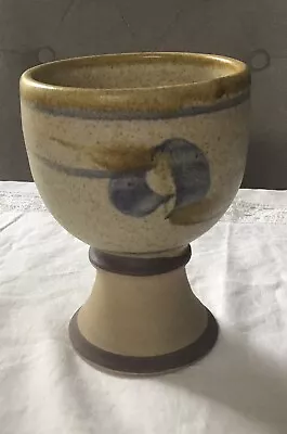 Buy Studio Pottery Goblet Signed 6” • 11.99£