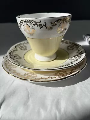 Buy Royal Sutherland Fine Bone China Trio Set, Cup, Small Saucer And Plate • 12.99£