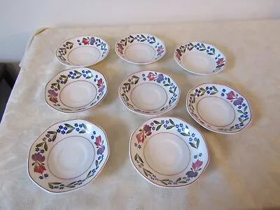 Buy Adams Ironstone  Old Colonial Design Set Of 8 Saucers Only 14.5cm Diameter • 11.99£