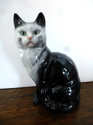 Buy Vintage BESWICK ENGLAND CAT Figurine #1031 Sitting Cat Green Eyes • 23.67£