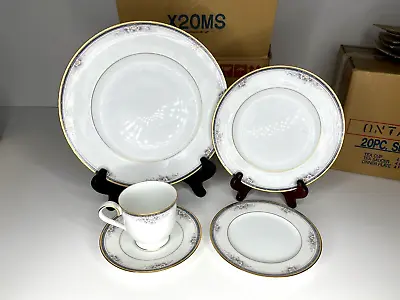 Buy Noritake Ontario 3763 China Porcelain Japan 40 Piece Service 8 Dinnerware Dining • 174.50£