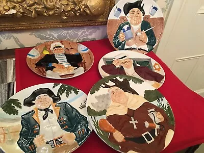 Buy Original Toby Plate Collection By Davenport Gladstone Pottery Museum X 5 • 12£