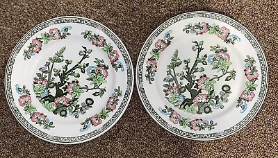 Buy Vintage Maddock Indian Tree Set Of 2 Dinner Plate Royal Vitreous Made In England • 12.32£