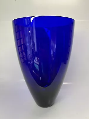 Buy Large Cobalt Blue Glass Vase • 45£