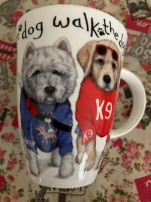 Buy Animal Fashions . Roy Kirkham Dog Walking China Mug  . New . • 8£