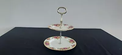 Buy Royal Albert Bone China 2 Tier Cake Stand Old Country Roses • 7.25£