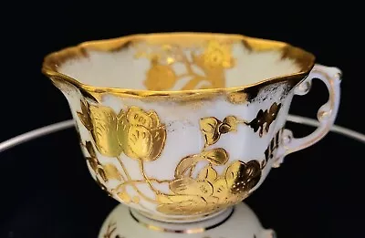 Buy Hammersley CUP Floral Pattern 11657 Heavy Gold Encrusted Bone China England 1939 • 43.64£