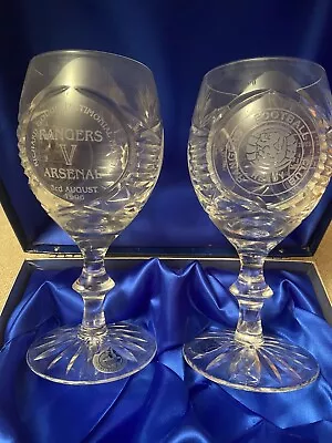 Buy Richard Gough Testimonial Match Glasses Gifted To Players Rangers V Arsenal 1995 • 900£