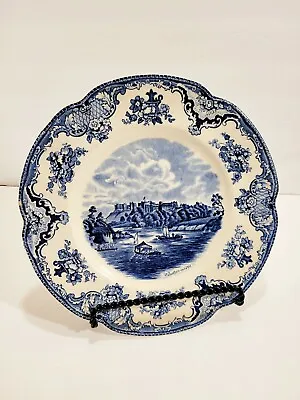 Buy Johnson Brothers Blue & White Old Castle Scene Windsor 1792 8 3/4  Plate-England • 15.43£
