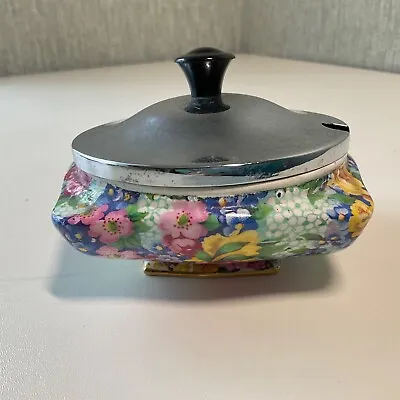 Buy Royal Winton Chintz Preserve Pot With Stainless Steel Lid Julia Pattern • 12.50£